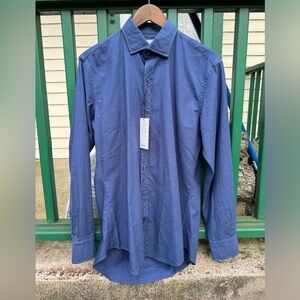 Ledbury The Vaughan Pinpoint Navy 15.5 34 NWT
